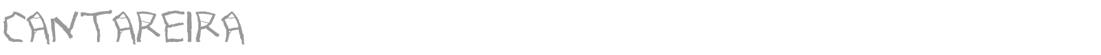 Cantareira font preview